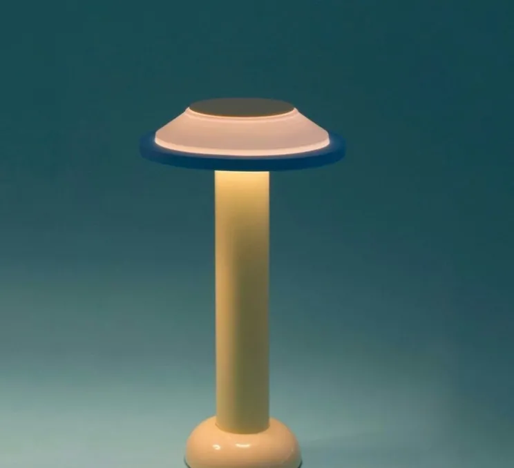 Lampe, Baladeuse, PL2.01, jaune, blanc, LED, dim, 2800K, 160lm, Ø18cm, H30,5cm - Sowden