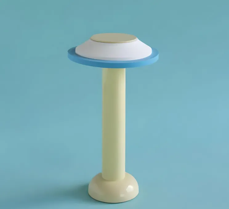 Lampe, Baladeuse, PL2.01, jaune, blanc, LED, dim, 2800K, 160lm, Ø18cm, H30,5cm - Sowden