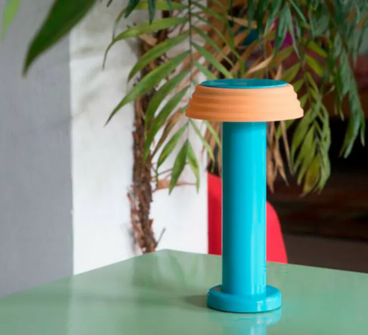 Lampe, Baladeuse, PL1-Blue, bleu, orange, LED, dim, 2800K, 250lm, L13cm, H24cm - SOWDEN