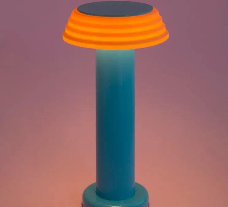 Lampe, Baladeuse, PL1-Blue, bleu, orange, LED, dim, 2800K, 250lm, L13cm, H24cm - SOWDEN
