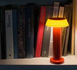 Lampe, Baladeuse, PL1-Red, rouge, jaune, LED, dim, 2800K, 250lm, Ø13cm, H24cm - Sowden