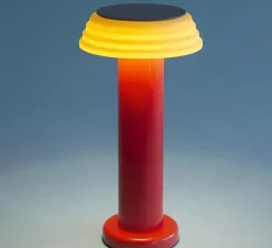 Lampe, Baladeuse, PL1-Red, rouge, jaune, LED, dim, 2800K, 250lm, Ø13cm, H24cm - Sowden