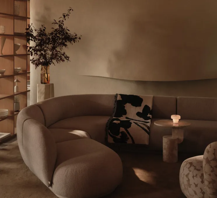 Lampe, Baladeuse, Ripple, blanc, IP44, LED, dim, 2500K, 40 lm, Ø12,3cm, H10,2cm - Ferm Living