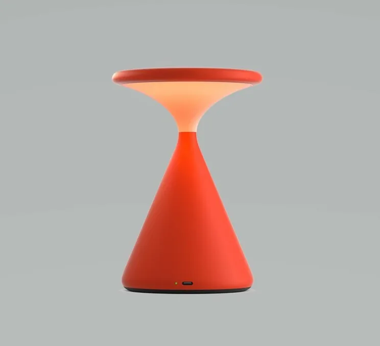 Lampe, Baladeuse, Salt, orange sanguine, IP21, LED, dim, 2700K, 450 lm, Ø12,8cm, H19cm - GRAU
