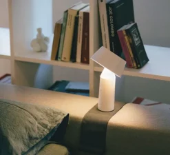 Lampe, baladeuse, sans fil, Bicoca, LED, dimmable, blanc cassé, H22,5cm - Marset