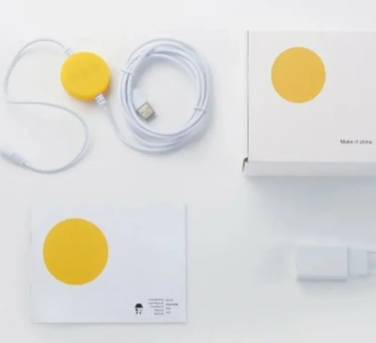 Lampe, Baladeuse, Smiley® XL, jaune, IP24, Ø45cm, H40cm - Mr Maria