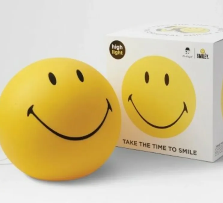 Lampe, Baladeuse, Smiley® XL, jaune, IP24, Ø45cm, H40cm - Mr Maria