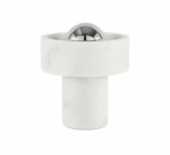 Lampe, Baladeuse, Stone, argent, LED, dim, 3000K, 160 lm, Ø19cm, H28cm - Tom Dixon