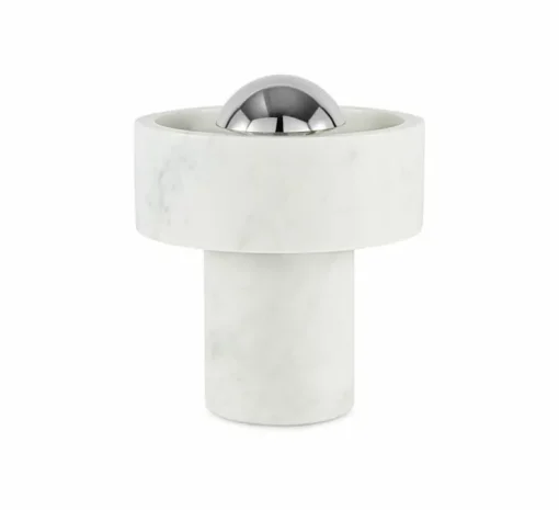 Lampe, Baladeuse, Stone, argent, LED, dim, 3000K, 160 lm, Ø19cm, H28cm - Tom Dixon