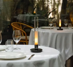 Lampe, Baladeuse, Sylvestrina, noir, IP44, LED, dim, 2200K, 55 lm, Ø11,3cm, H35,5cm - Santa & Cole