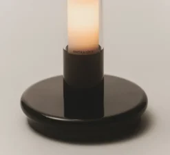 Lampe, Baladeuse, Sylvestrina, noir, IP44, LED, dim, 2200K, 55 lm, Ø11,3cm, H35,5cm - Santa & Cole