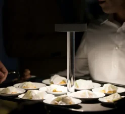 Lampe, Baladeuse, TeTaTeT Flûte, transparent, blanc, LED, 2700K, 180lm, Ø11cm, H25cm - Davide Groppi