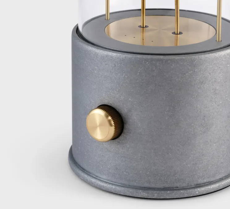 Lampe, Baladeuse, The Rugged Muse, argent, IP65, 2800K, 400lm, Ø12,5cm, H33,8cm - Tala