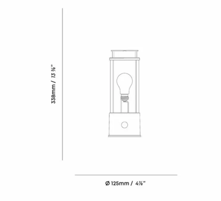 Lampe, Baladeuse, The Rugged Muse, argent, IP65, 2800K, 400lm, Ø12,5cm, H33,8cm - Tala