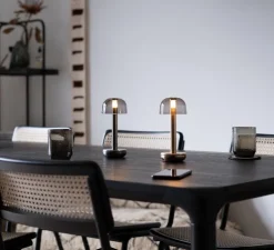 Lampe, Baladeuse, Two, or, verre fumé, LED, dim, 2700K, 8 lm, Ø8,8cm, H21,2cm - Humble