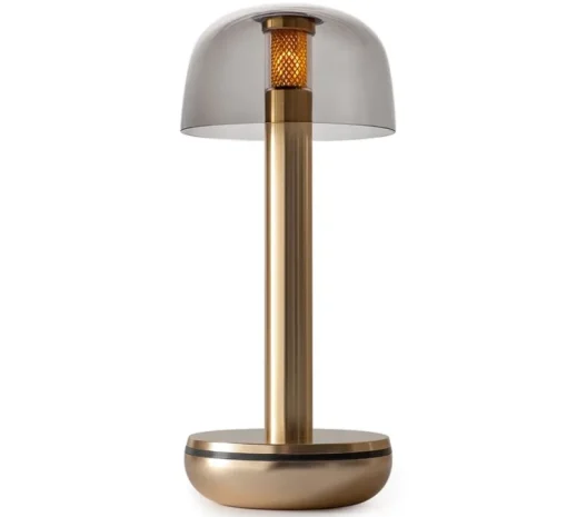 Lampe, Baladeuse, Two, or, verre fumé, LED, dim, 2700K, 8 lm, Ø8,8cm, H21,2cm - Humble
