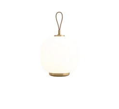 Lampe, Baladeuse, VL 45 Radiohus, laiton, verre brillant opalin, IP44, LED, dim, 2000-2700K, lm, Ø17,5cm, H27,5cm - Louis Poulsen