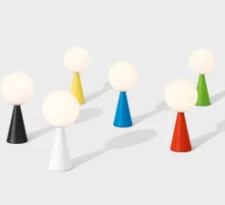 Lampe, Bilia Mini, jaune, Ø12cm, H26cm - Fontana Arte