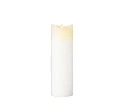 Lampe Bougie, cire, Sara Rechargeable, blanc, LED, Ø7,5cm, H25cm - Sirius