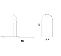 Lampe cloche, Speak up!, transparent, base laiton, H33cm - Ebb and Flow