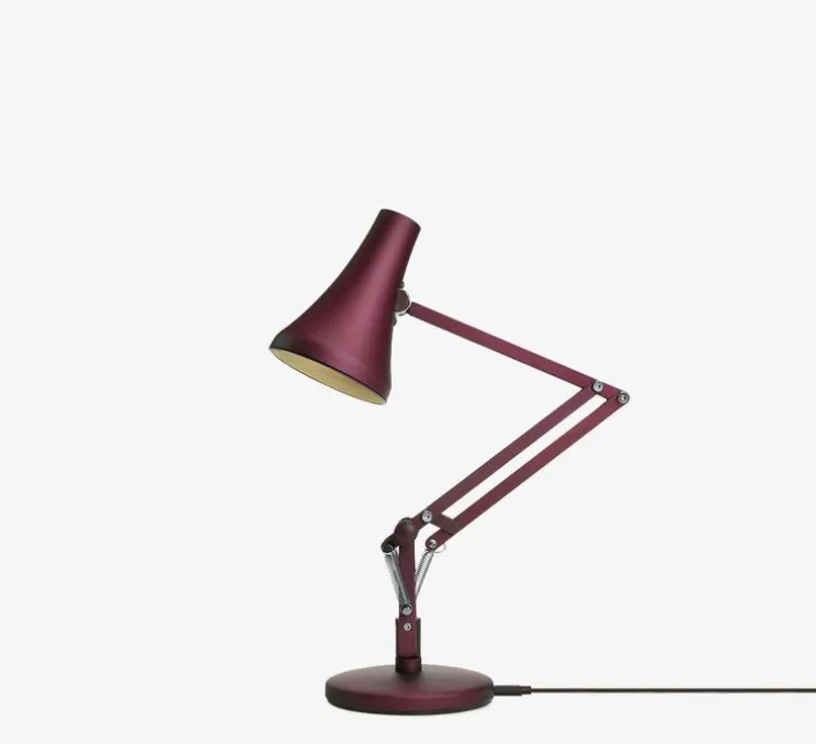 Lampe de bureau, 90 mini mini, rouge berry, LED, 3000K, 470lm, L38cm, H32cm - Anglepoise