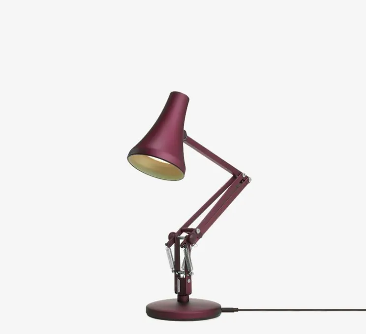 Lampe de bureau, 90 mini mini, rouge berry, LED, 3000K, 470lm, L38cm, H32cm - Anglepoise