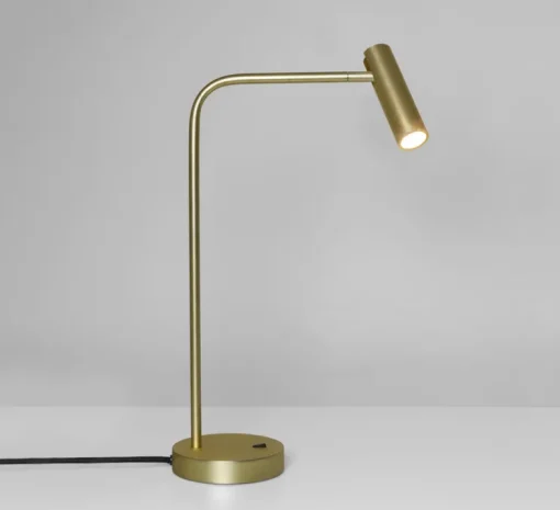 Lampe de bureau, Enna Desk Led, or mat, LED, 2700K, 124 lm, L12cm, H45cm - Astro