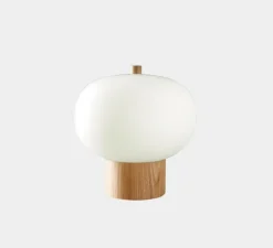 Lampe de bureau, Ilargi, bois, LED, dim, 2700k, 716 lm, Ø32cm, P31cm - LEDs C4