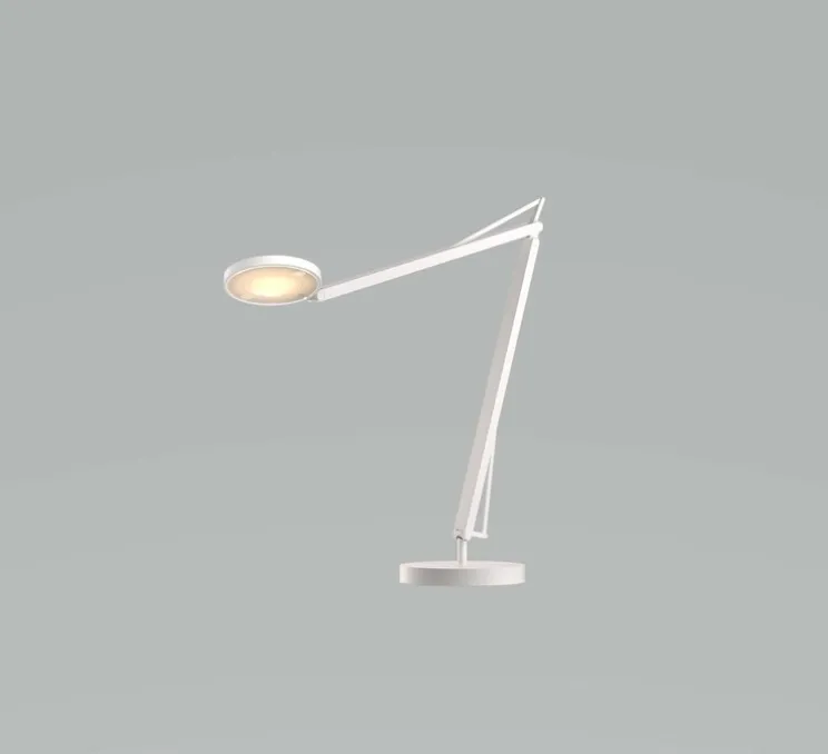 Lampe de bureau, John, blanc, LED, dim, 3500K, 1000 lm, L16cm, H55cm - GRAU