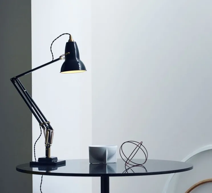 Lampe de bureau, Original 1227 Brass, noir, Ø14cm H49cm- Anglepoise