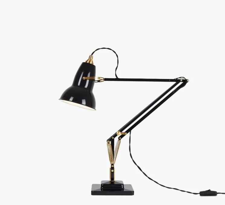 Lampe de bureau, Original 1227 Brass, noir, Ø14cm H49cm- Anglepoise