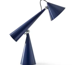 Lampe de bureau, Pose, bleu indigo, LED, dim, 2700K, 800 lm, L17,2cm, H48,8cm - Tom Dixon