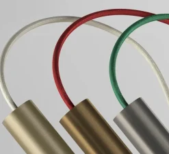 Lampe de bureau, Tubino Plus, bronze, Ø10,4cm, H48cm - PANZERI