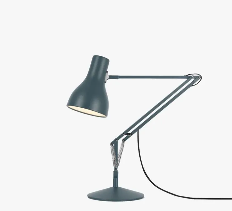 Lampe de bureau, Type 75, gris, 2700K, 470lm, Ø14cm, H57cm - Anglepoise