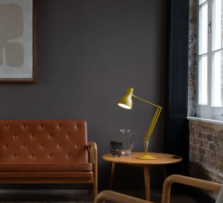 Lampe de bureau, Type 75, jaune, moutarde, Margaret Howell, Ø14cm, H57cm - Anglepoise