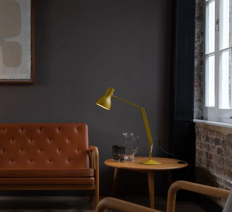 Lampe de bureau, Type 75, jaune, moutarde, Margaret Howell, Ø14cm, H57cm - Anglepoise