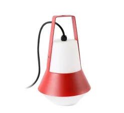 Lampe de jardin, baladeuse, Cat, rouge, H32cm - FARO