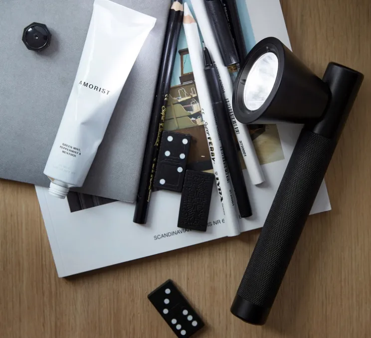 Lampe de poche, Trace, noir, LED, 4400k, 100/240/360lm, Ø6,5cm, L20cm - Northern