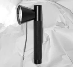 Lampe de poche, Trace, noir, LED, 4400k, 100/240/360lm, Ø6,5cm, L20cm - Northern