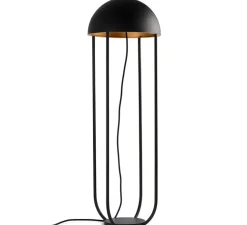 Lampe de sol, JELLYFISH, noir et or, LED, Ø29cm, H90cm - Faro
