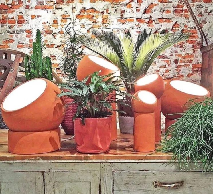 Lampe de sol, Terra Light Low, terracotta, Ø31cm, H36cm - Serax