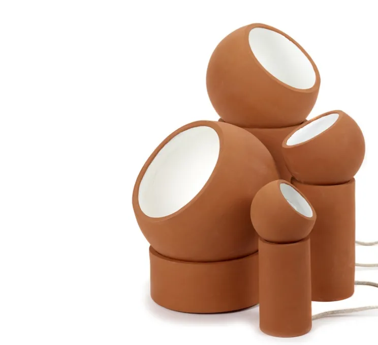 Lampe de sol, Terra Light Low, terracotta, Ø31cm, H36cm - Serax