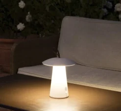 Lampe d'extérieur, baladeuse, TASK, portable, blanc, IP54, LED, 3000K, 263lm, Ø19,7cm, H29,2cm - FARO