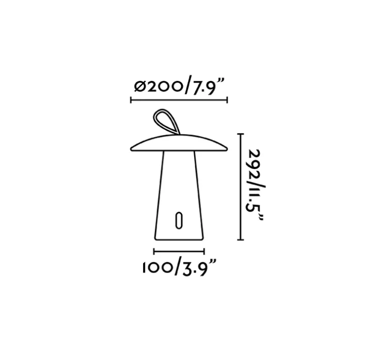 Lampe d'extérieur, baladeuse, TASK, portable, blanc, IP54, LED, 3000K, 263lm, Ø19,7cm, H29,2cm - FARO