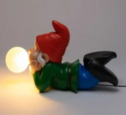 Lampe, Gummy Dreaming, nain réveur, rouge, L18cm, H40cm - Seletti