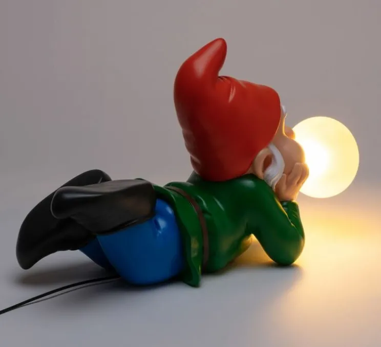 Lampe, Gummy Dreaming, nain réveur, rouge, L18cm, H40cm - Seletti