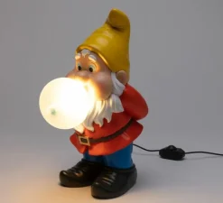 Lampe, Gummy Snooping, nain, jaune, L18cm, H40cm - Seletti