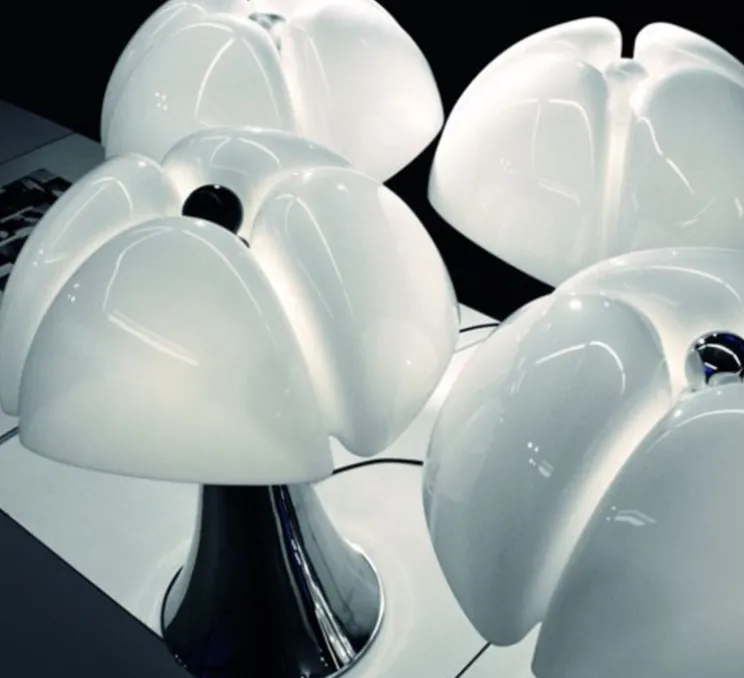 Lampe, PIPISTRELLO, marron foncé, Ø55cm, H86cm - Martinelli-luce