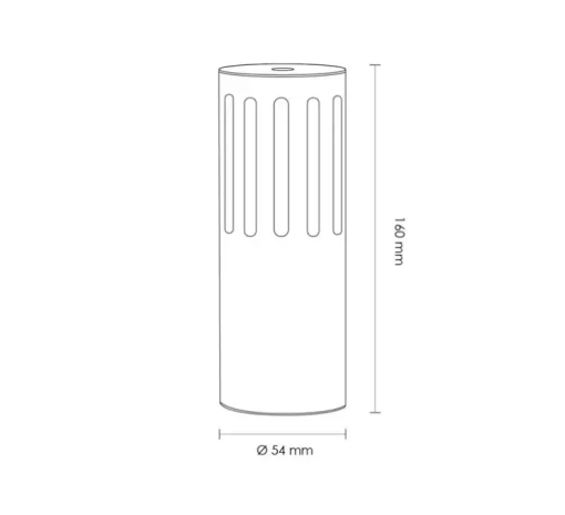 Lampe Portable, Bloomsbury, acier inoxydable, LED, dim, 3000K, lm, Ø5,4cm, H16cm - Rubn