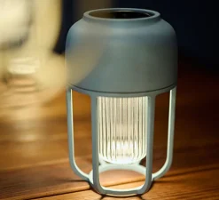 Lampe Solaire, Baladeuse, LIGHT No.1, Bleu glacé, IP65, LED, dim, 2500K, 95 lm, Ø13cm, H21cm - HOUE